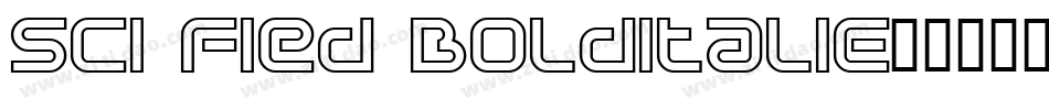 Sci Fied BoldItalic字体转换